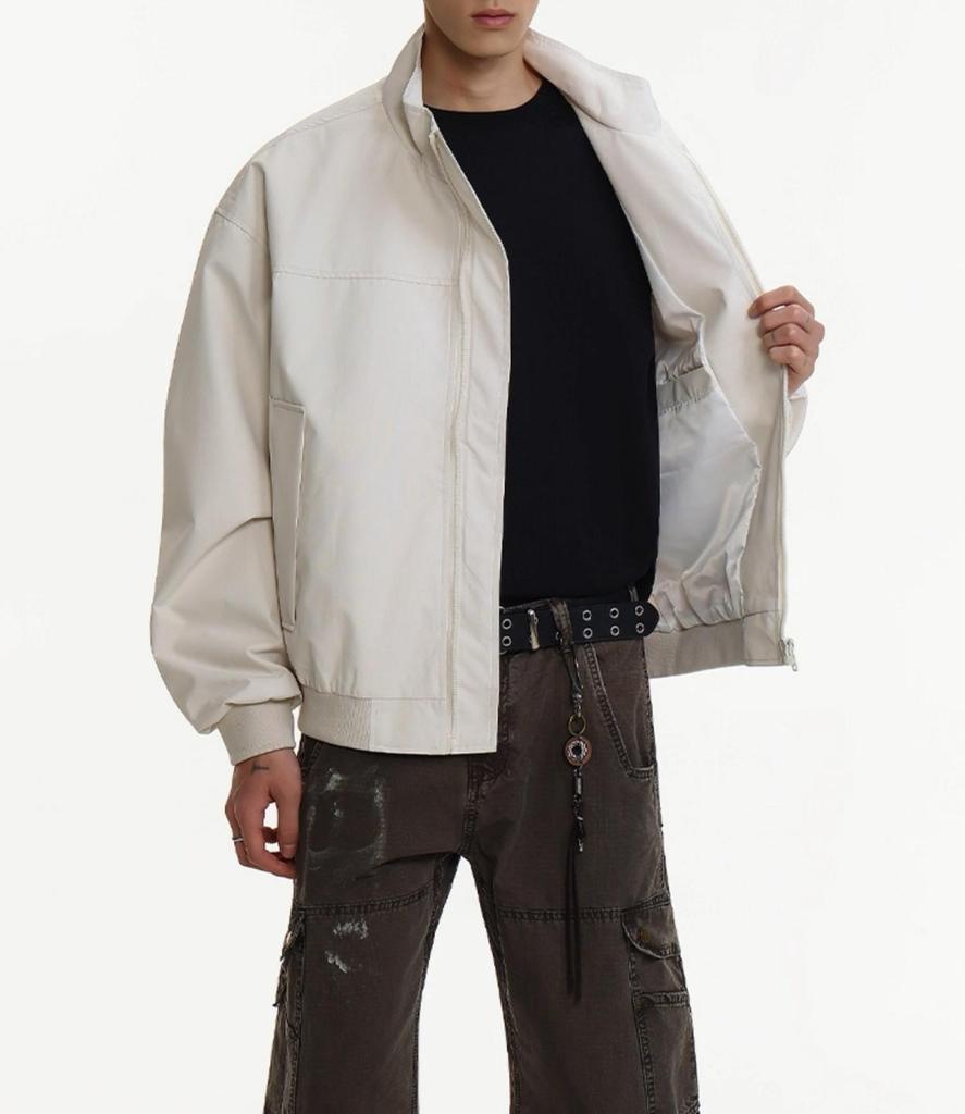Men's High-End American Style Stand Collar Coach Jacket - Autumn/Winter Windbreaker