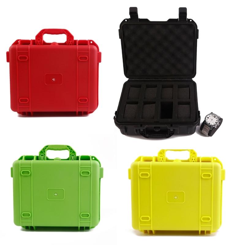 8 Slots Plastic Storage Case Portable Travel Watch Cases Handmade Display Box Accessory Organizer Boxes for Men Women