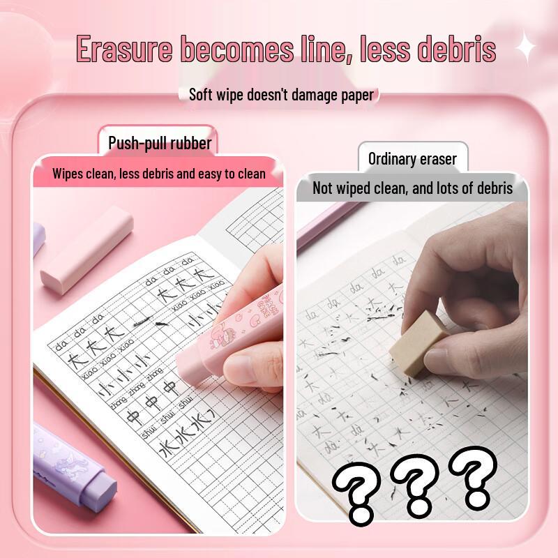 Kabaxiong Student Erasers - Clean & Cute Designs