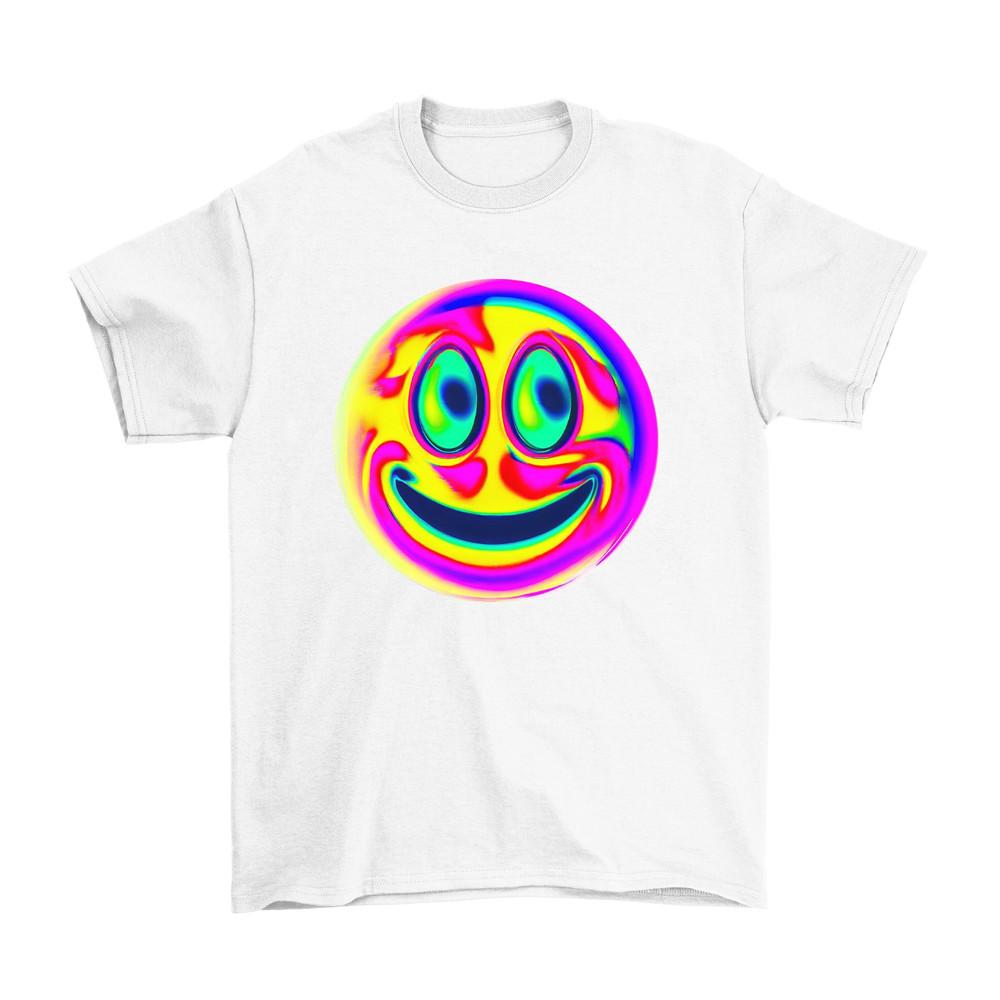

Психоделическая футболка для лица мужская женская для танцевальной вечеринки рейва диско рождественский подарок S