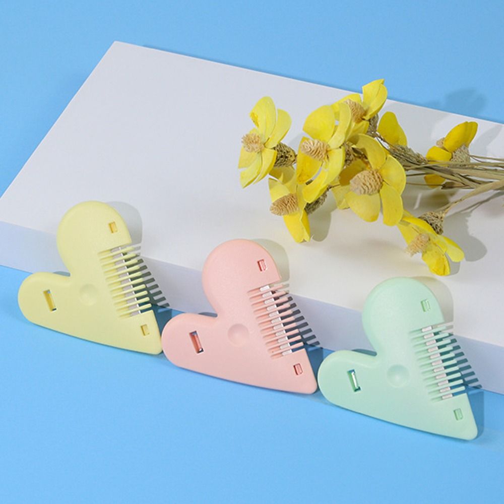 Durable Children Bangs Trimmer Peach Heart Hair Cutting Comb Cute Double Sided Hair Clipper Boys