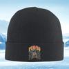 New Dancing Raccoon Pedro Cool Pose Black Unisex Women Unisex Knitted Hat Beanie Pullover Cap Winter Thermal Warm Christmas Outdoor