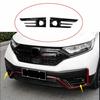 Black Front Fog Light Bumper Lamp Cover Trim For    Honda CR-V CRV