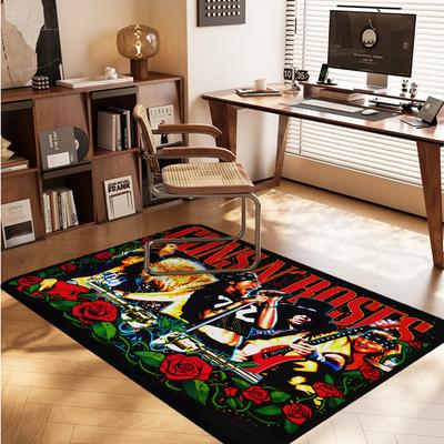 Covorașe de cameră retro trupa Guns n'roses Lavabile Antiderapante Covor de zonă pentru canapea și scaune pentru sufragerie Bucătărie Alfombra
