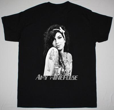 NOVÉ Amy Winehouse Retro Krátký Rukáv Bavlna Černá Všechny Velikosti Tričko Unisex Tričko