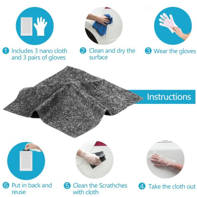 Nano Scratch Repair Cloth - Decontamination & Scratch Removal Tool