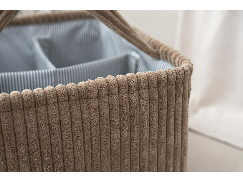 Handheld Velvet Baby Supply & Toy Organizer Basket