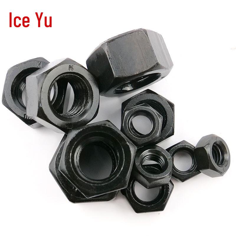 Bingyu M16 Grade 8 Black Finish High-Strength Hex Nuts