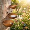 3pcs Retro Rain Collector Set - Screw-Fixed Design, Suitable for Insect Waterers, Garden Stakes And Metal Decorations