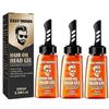 3X 2-in-1 Haarwachs-Gel mit Kamm Langanhaltendes Fluffiges Haar Männer Haarstyling-Gel-Werkzeug