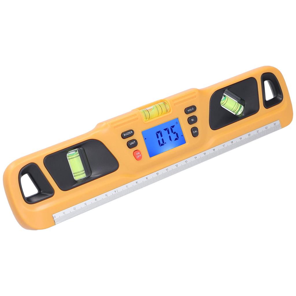 High Accuracy Magnetic Spirit Level Levelling Instrument Mini Digital Protractor for Home Decoration Garden WorkOrange