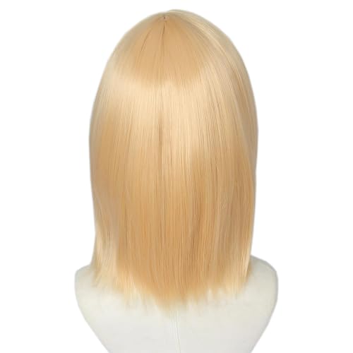 Linfairy Cosplay Wig, Howl Wig, Heat Resistant, Bob Hairstyle, Blonde, Costume Accessory, Party, Halloween, Fancy Dress, School Festival, Event