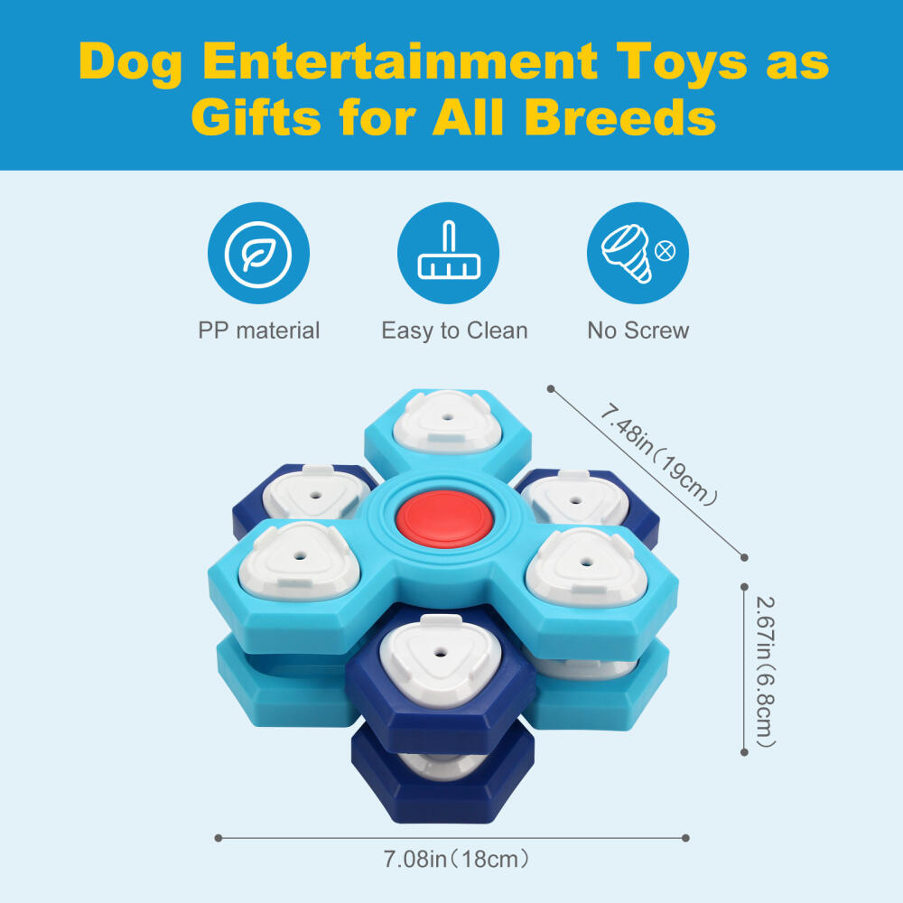 Multi-Layer Rotating Turntable Dog Puzzle Toy, For Small Medium Large Dogs Puppies IQ Training, Pet Educational Toy Supplies