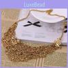 Exaggerated Style Alloy Necklace With Hollow Cutout Craft For Holiday Gifts And Special Occasions