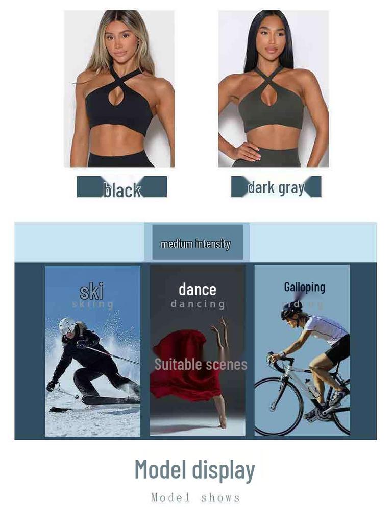 High-End Cross-Border Sports Bra: Sexy Halter, Yoga, Running, Fitness Vest