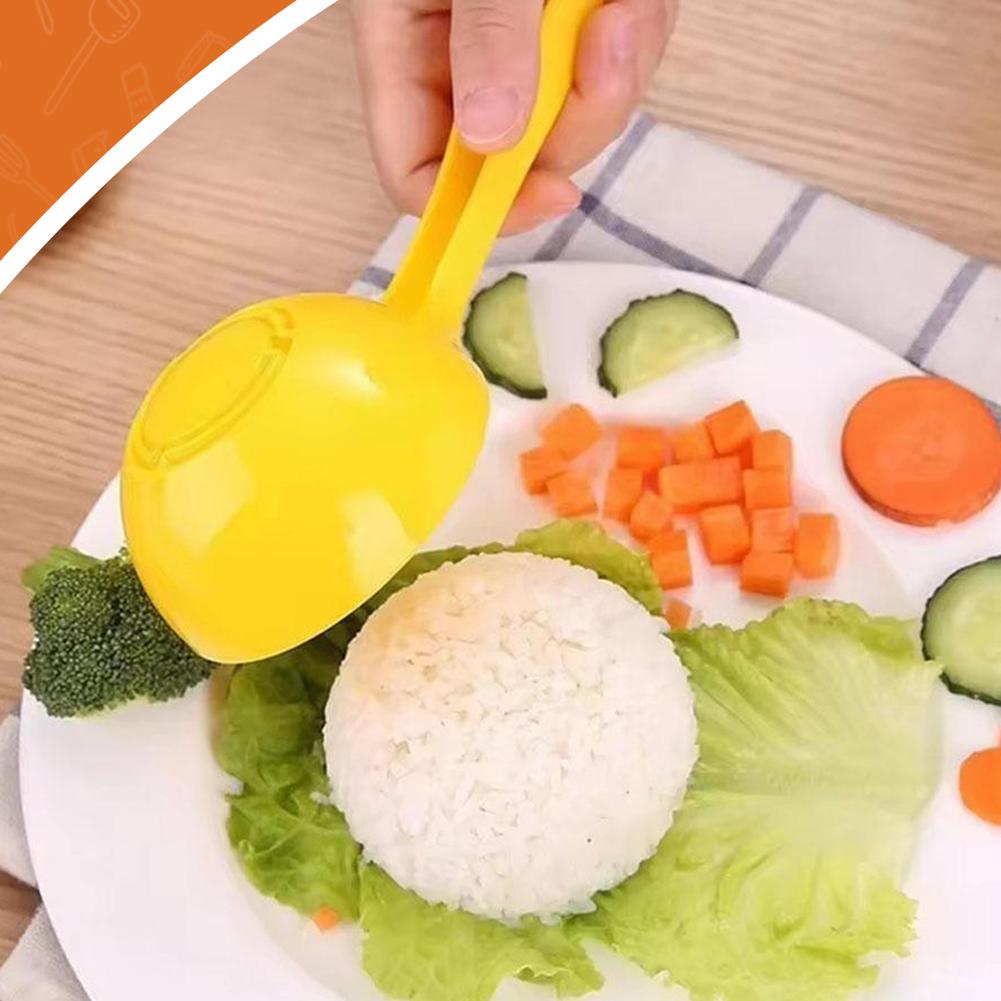 Rice Ball Spoon Non-stick Diy Rice Scoop Mold Rice Round Accessories Spoon Porridge Kitchen Half Round Rice Porridge Spoon