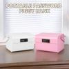 Kids Money Bank with Combination Lock Children's Cash Coin Box Metal Piggy ATM Bank Box Leather Handle Kids Birthday Gift