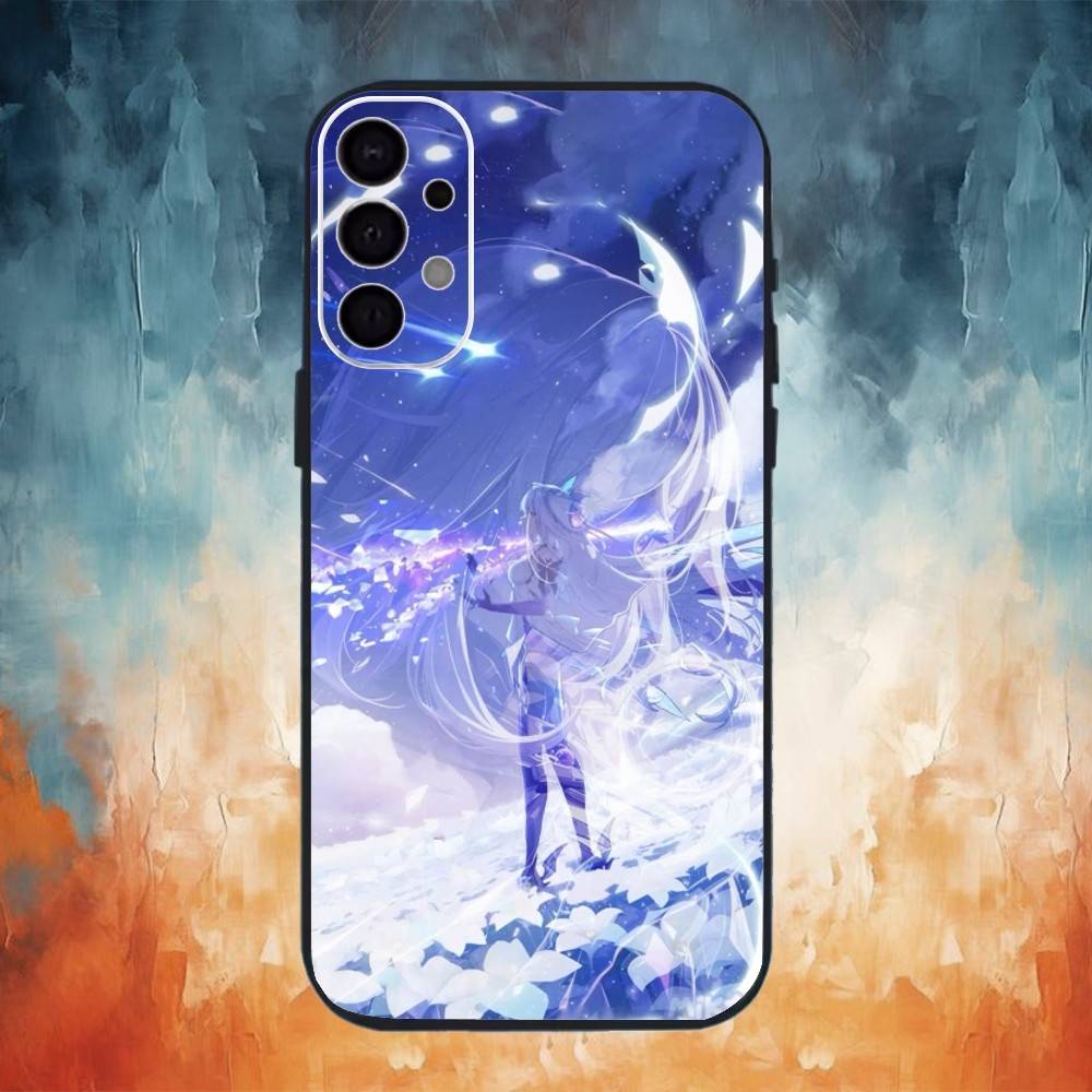 

G-Genshin S-Skirk Impact Phone Case For Samsung S25,S24,S21,S22,S23,S30,Ultra,S20,Plus,Fe,Note,10,9,5G Black Cover Samsung S24fe