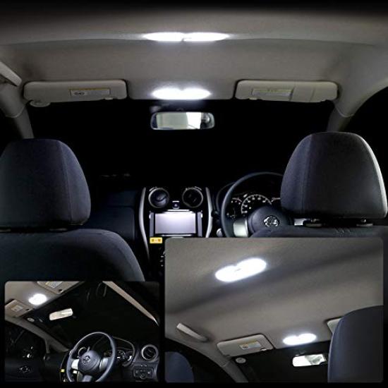 LED Room Lamp Kit E12 White 7000K K13 for Renault Note, March, N17, Lafesta, Kangoo, etc.