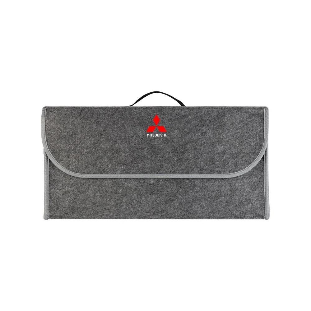 Center Hub Cap Car Soft Felt Storage Bag Organizer Cars Foldable Trunk Car for Mitsubishi ASX Sport Attrage Lancer L200 Pajero
