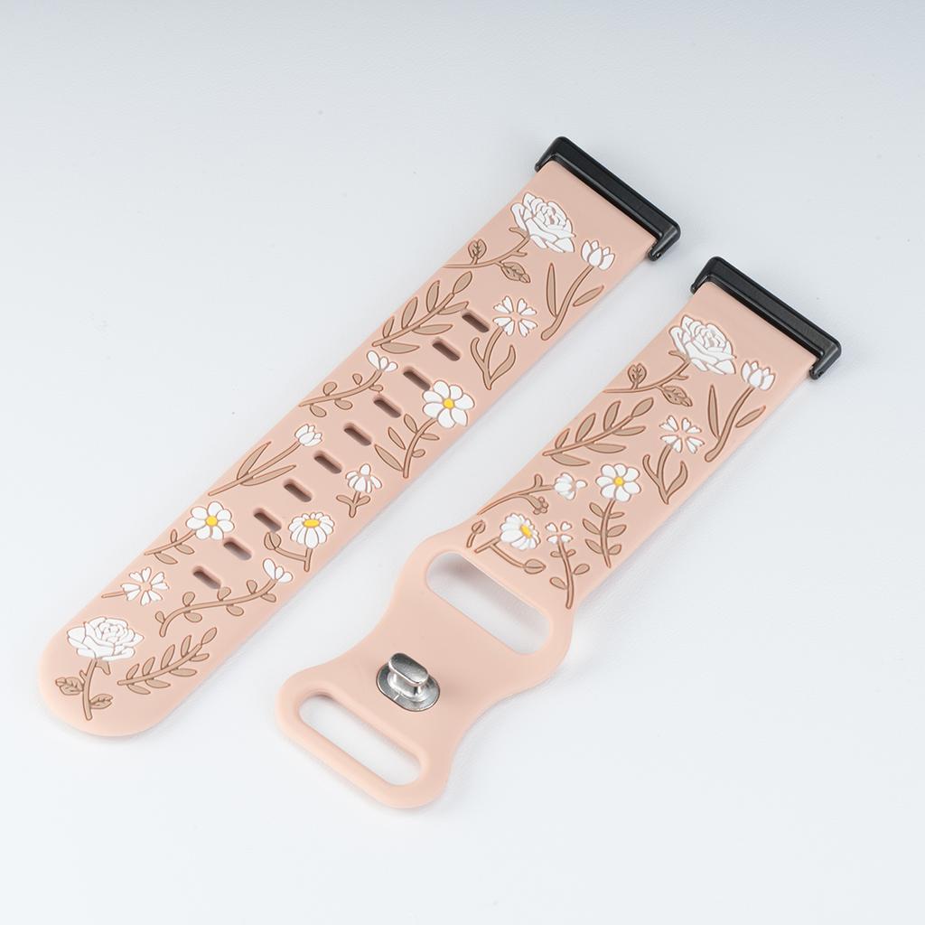 Pasek z grawerowanym wzorem kwiatowym do Huawei Watch Fit 4Pro 4 fit 3 Silikonowy Sportowy Smartwatch do Huawei Watch Fit 2 1 Bransoletka Pasek do zegarka