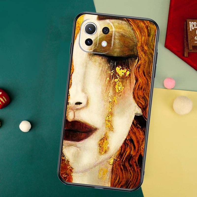 Gustav Klimt Kiss Art Case For Xiaomi 14T 13T 12T 11T Pro 13 14 15 Ultra POCO X6 Pro X3 X5 F5 F6 M6 X7 Pro Cover