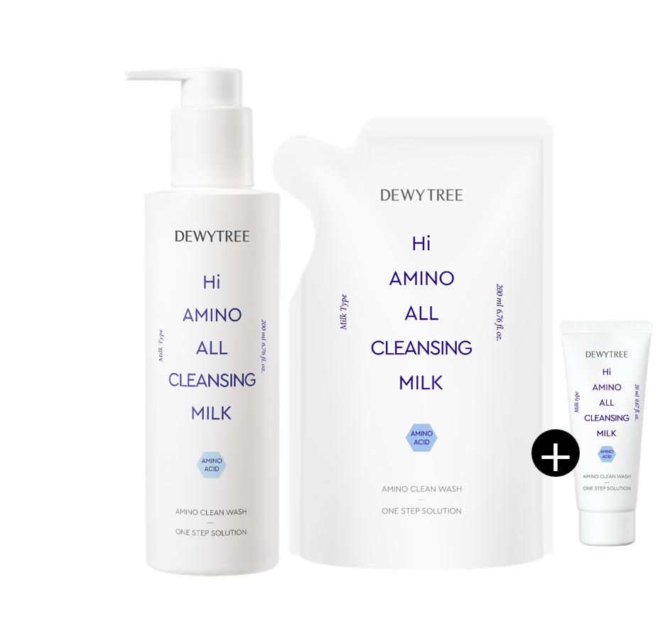 DEWYTREE High Amino All Cleansing Milk 200ml Special Offer (+200ml Refill + 20ml)