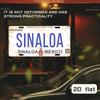 Sinaloa Mexico Metal Wall Art, Vintage Distressed 2D Plaque for Home, Garage, Cafe & Bar Decor