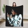 MJ Pop King Blankets Flannel Decoration Breathable Super Warm Throw Blanket for Sofa Bedroom Rug Piece