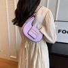 Popular Bag Women's 2025 Summer Simple New Solid Color Crescent Moon Hand Carry Women's Bag Underarm Trend Fashion Shoulder Bag