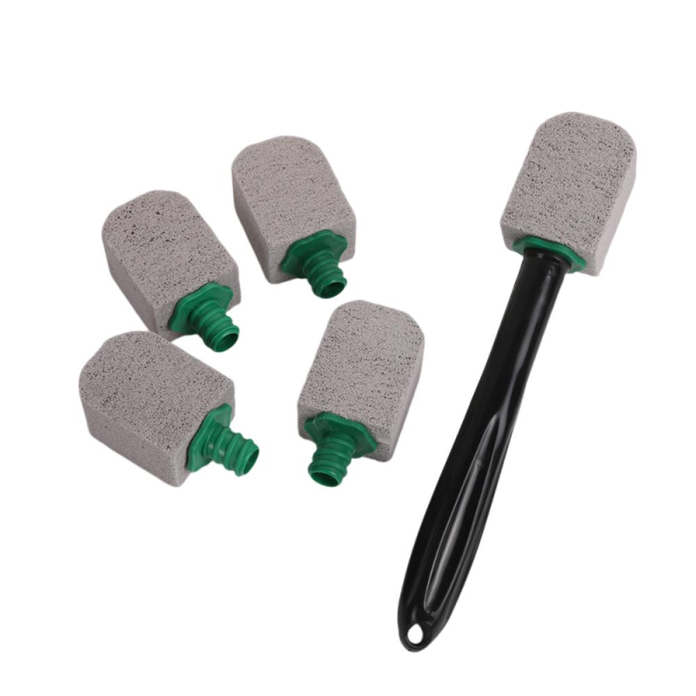 5/10Pcs Hygienic Toilet Brush With Handle Toilet Bowl Cleaner  Toilet Bowl Cleaning Grey Black5Pcs Head