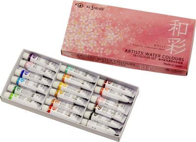KUSAKABE Transparent Watercolor Paint Japanese Color 18 Color Set 5ml (No. 2)