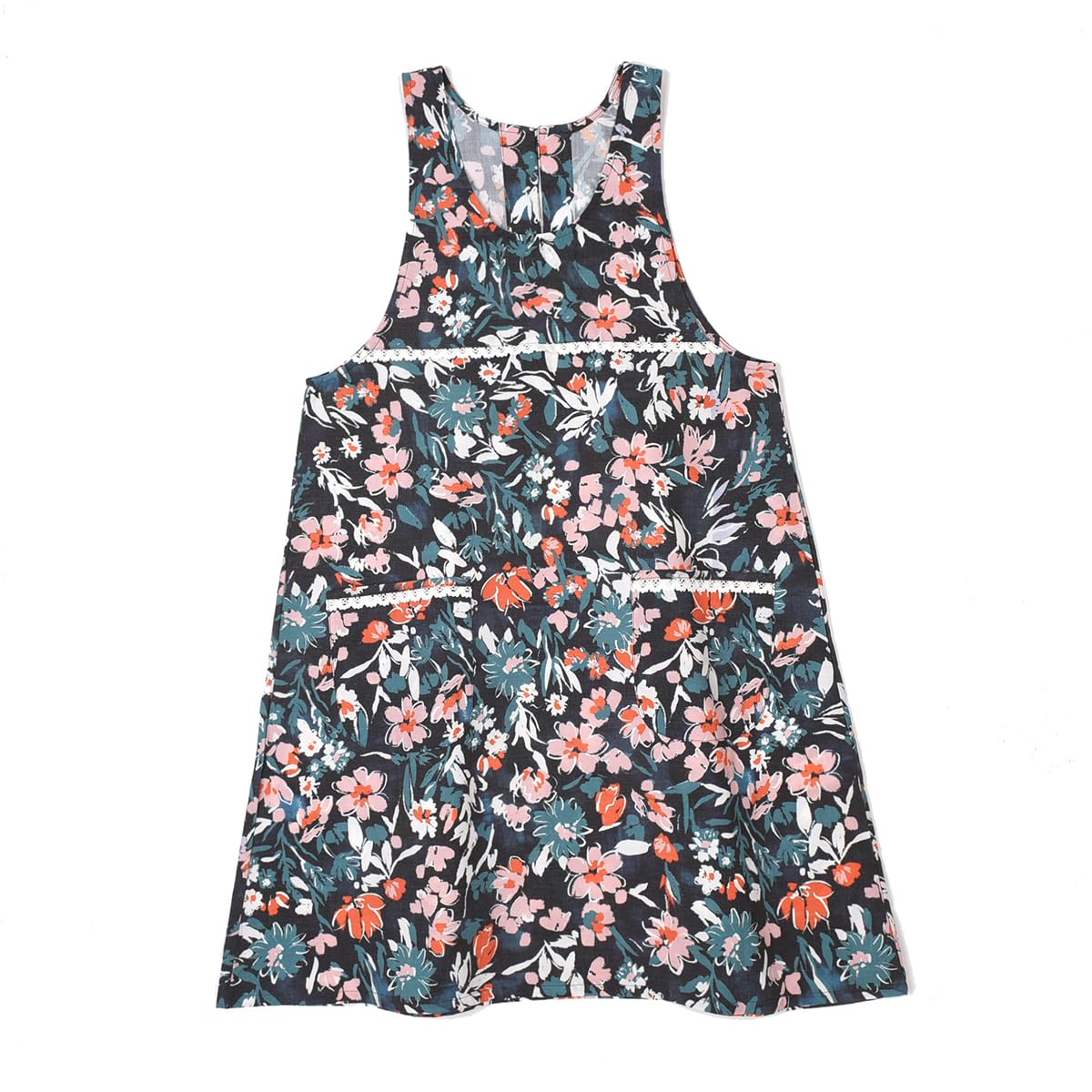

pullover floral print [Kusuguru Japan] A-line apron, A-line apron, orange, M-L оранжевый
