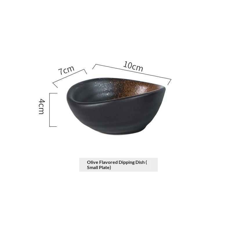 Flavoring Dishes Household Ceramic Dishes Soy Sauce Dishes Vinegar Dishes Dipping Dishes Tableware Cute Creative Dishes Special-shaped