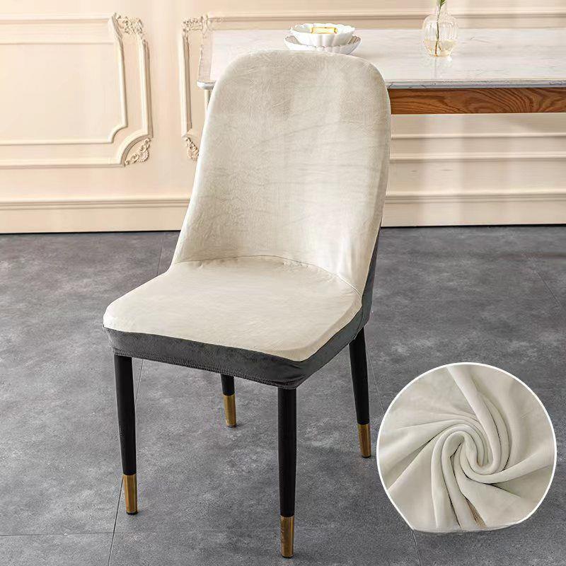Thickened Chair Cover Elastic Arc Shape Dirt-resistant Dining Chair Cover Prevent Cat Scratches Easy To Remove and Wash Without Deformation.
