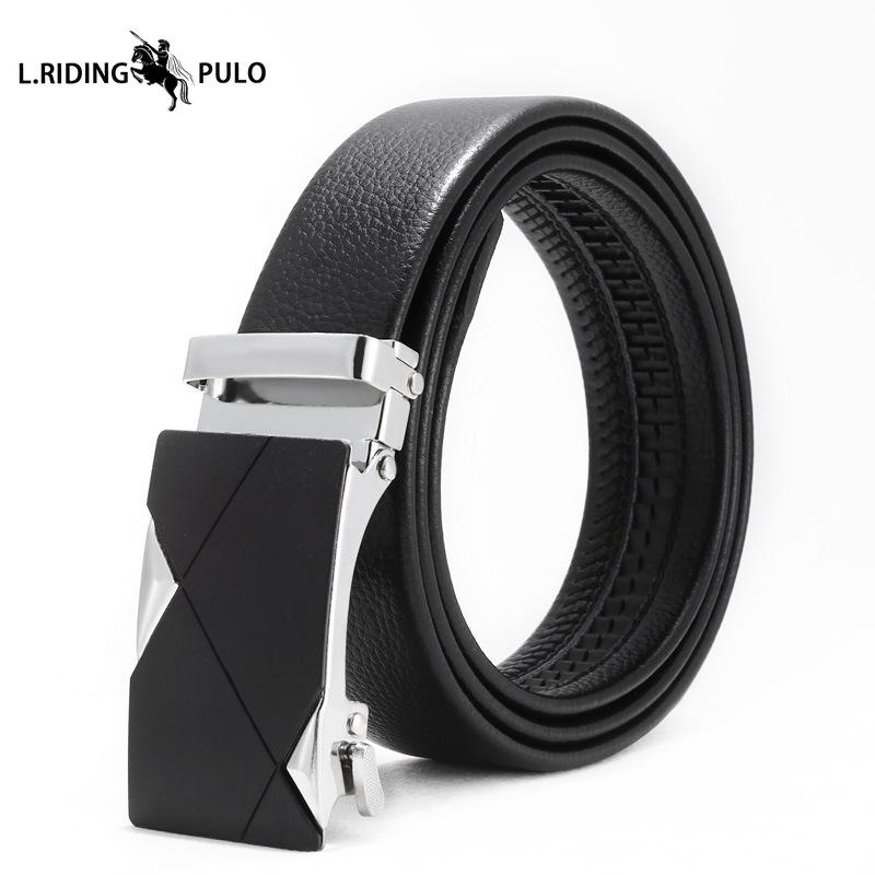 Cinture da Uomo, Cinture Casual, Semplici Fibbie Automatiche Giovanili, Fibbie in Ferro Imitazione Pelle, Fasce in Vita