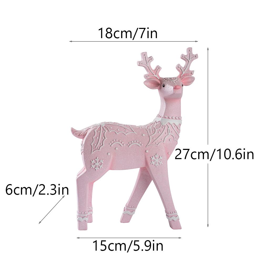 Christmas reindeer resin figurine furniture decoration prop craft Christmas decor