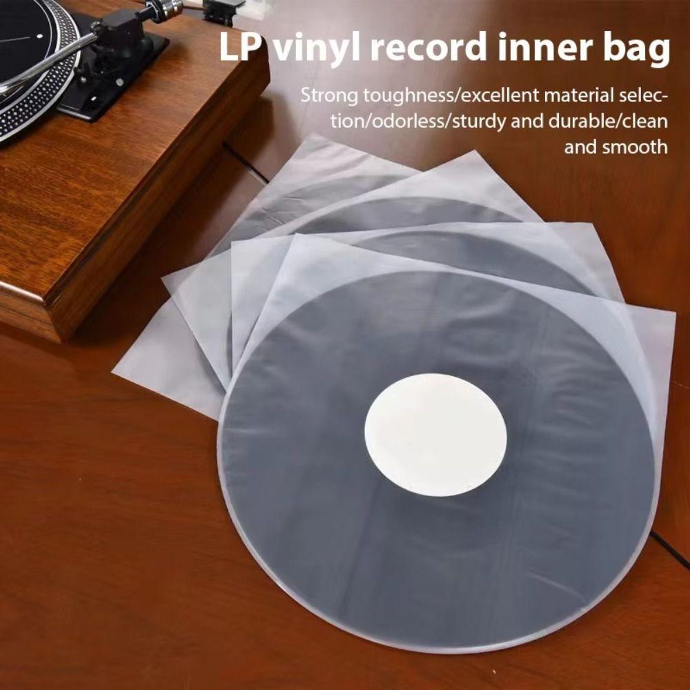 Useful 12 Inch Vinyl Records Sleeve Clear Resealable LP Vinyl Record Cover Inner Record Sleeves