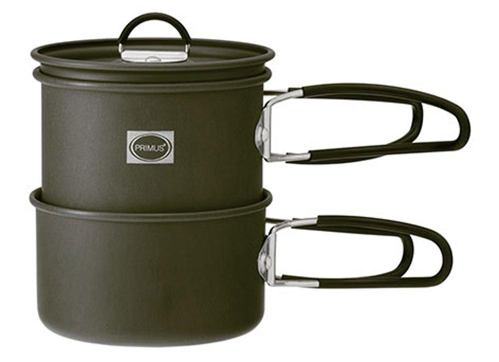 PRIMUS Easy Cook Mini Kit P-CK-K101, a camping and hiking cooker with aluminum pots (840ml + 485ml)