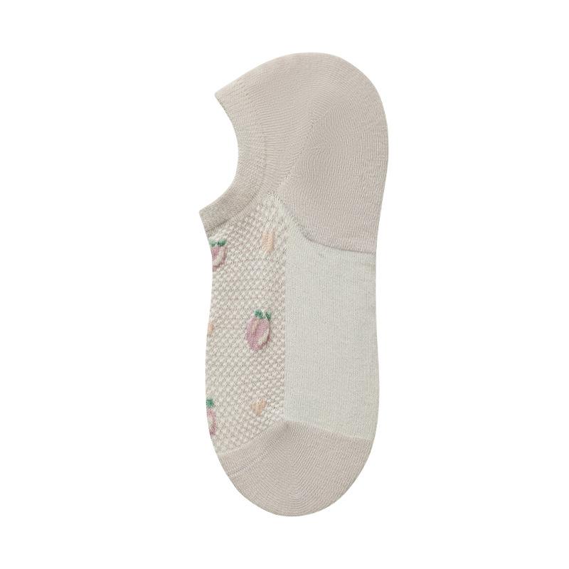 Socks Women Summer Sweat Absorbent Silicone Boat Socks Thin Cute Mesh Women's Socks Thin Short Socks Invisible Socks