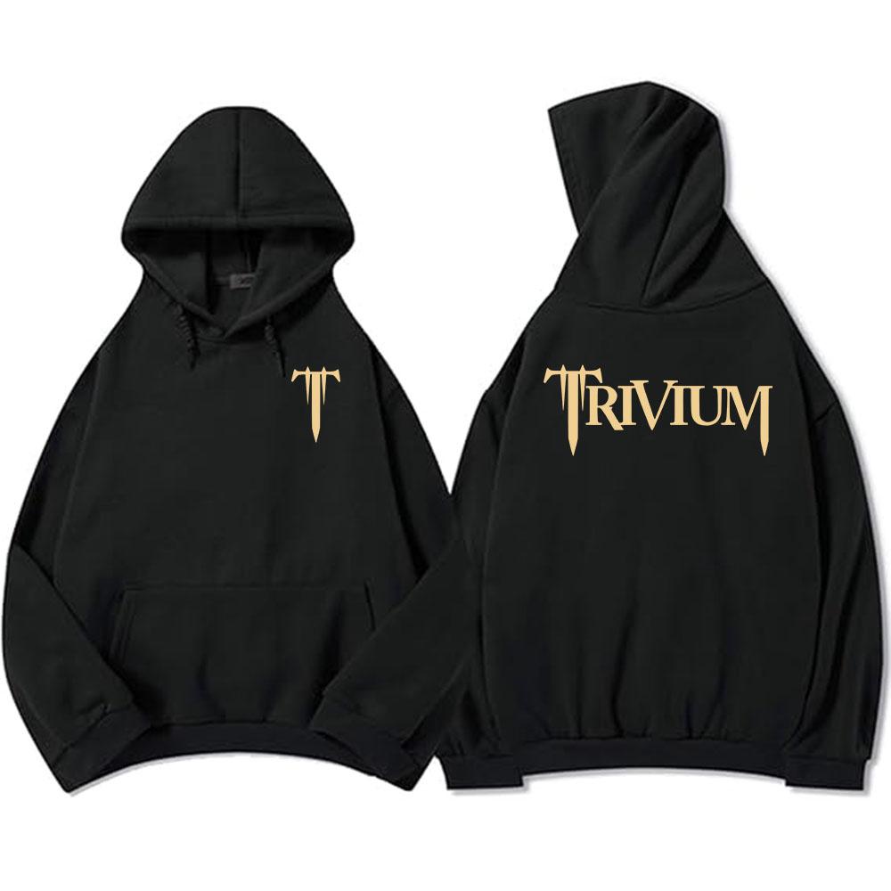 Trivium Zespół Ciężka Mentalność Bluzy Męskie Moda Jesień Polarowa Bluza z Kapturem Długi Rękaw Codzienna Grunge Streetwear Hip Hop Unisex Bluza z Kapturem
