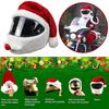 Christmas Santa Claus Costume Hat Motorcycle Helmet Hat Cap Cover Christmas gift