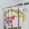 Watercolor Tree Shower Curtain Bathroom Decor Hand-Painted Wall Hanging Art Print For Home Decoration Size: 180X180Cm (72X72In)