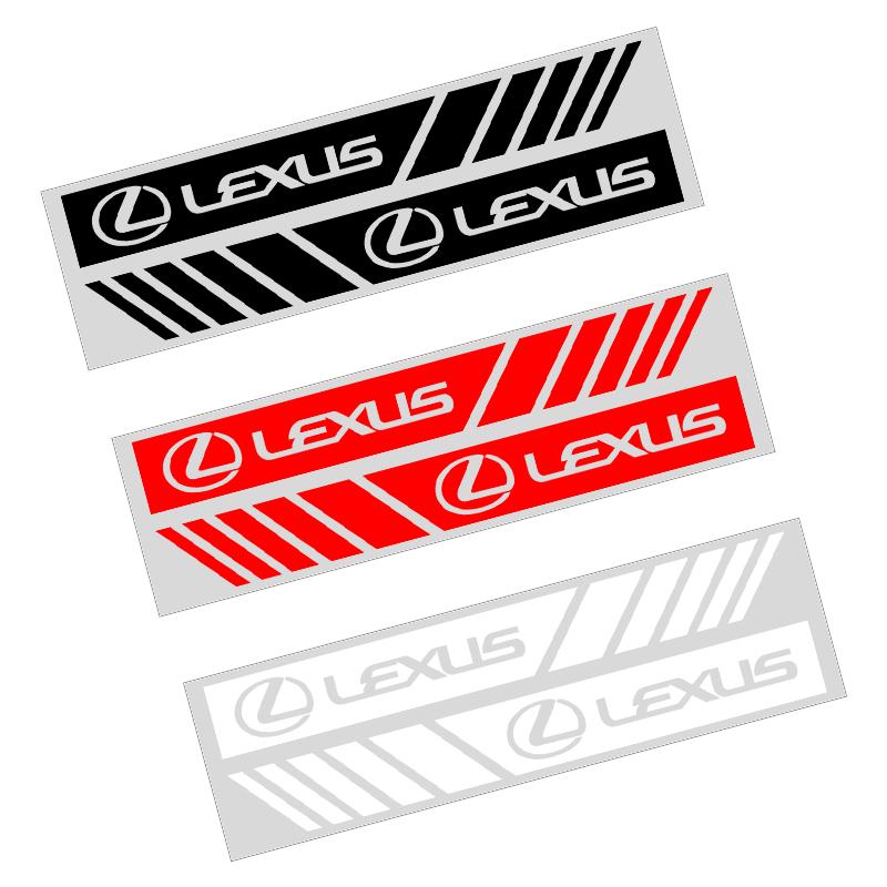 2 szt. Samochodowa Naklejka 3D Pasek Wyścigowy Paski Dekoracja Stylingowa Lusterek Bocznych Tylnych Dla Lexus IS250 Ct200h LS430 LX570 NX300h IS300h RX330 ES300h UX250h