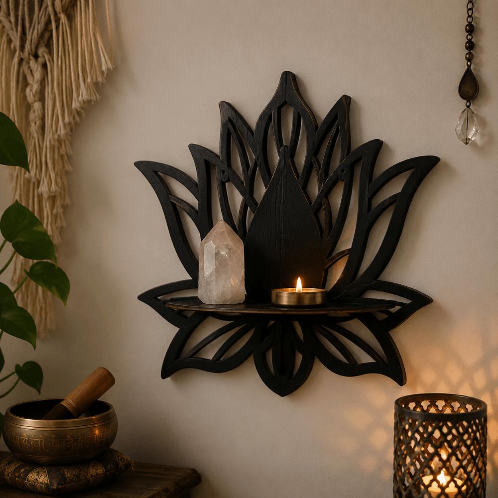 Wall-Mounted Flower Wall Shelf Hollowed Out Display Shelf Creative Butterfly Shaped Shelf  Bedroom