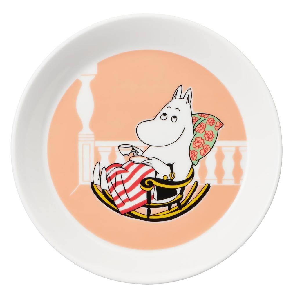 Arabia Moomin Moominmamma Marmalade and Dishwasher Safe Number [Officially Imported] Plate, 19cm, Microwave, Oven, (Product 1057215)