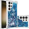 Compatible with Samsung Galaxy S24 Ultra Liquid Case Glitter Cute Clear Phone Case Shiny Quicksand Shockproof Protective Soft TPU Girly Women Case