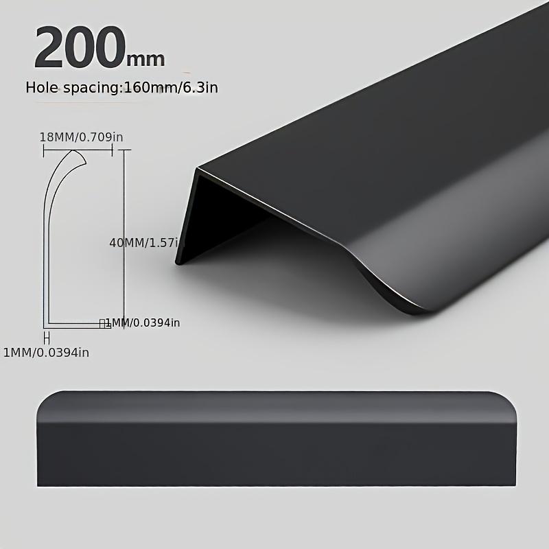 Mânere Ascunse pentru Mobilă Auriu Negru Alb Mânere pentru Dulap de Bucătărie Fără Găuri Mânere pentru Dulapuri și Sertare Mâner Arc pentru Dulap Mâner pentru Mobilă de Ușă