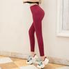 Women's High Waist Yoga Pants - Stretchy & Solid Color Fitness Leggings for Summer, Enhancing Sexy Peach Butt.