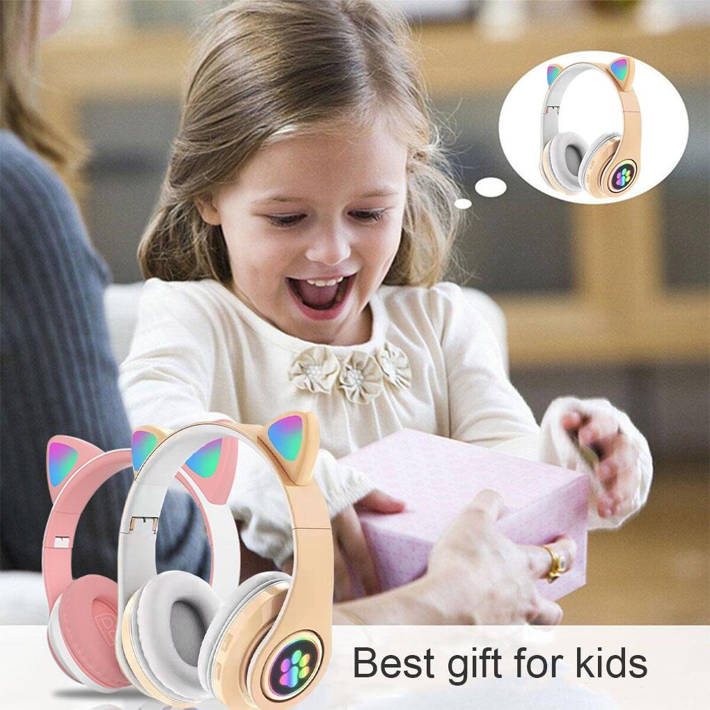 Glow Headset Wireless Earstud Gaming Supplies Fine Workmanship Multicolored Cute Looking Sweet Gift Noise Reduction